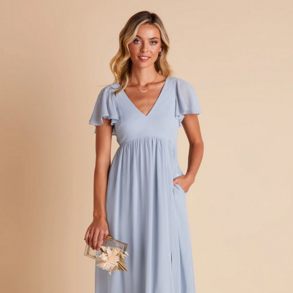 Birdy Grey Dusty Blue Hannah Bridesmaid Dress